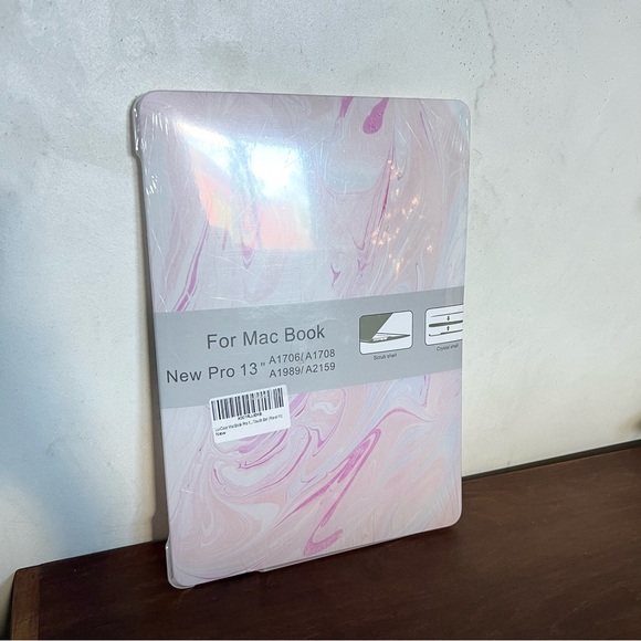 Pink Pale Purple Marble MacBook Pro 13 inch Case A1706/A1708/A1989 - Picture 5 of 6